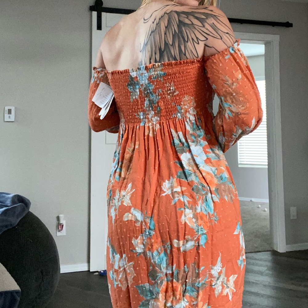 Short floral summer dress